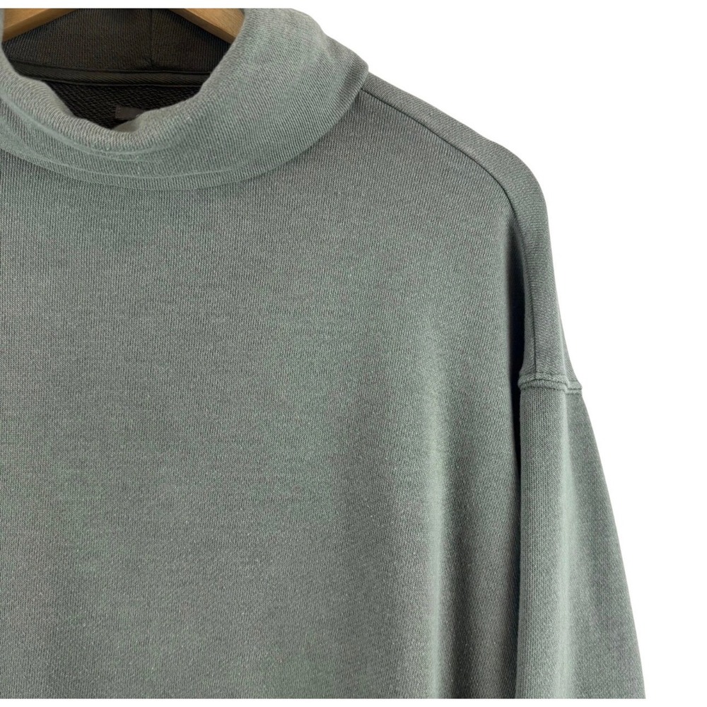 Aerie Turtleneck Sweatshirt Womens XS Sage Green Oversized Pockets 76JDMD76